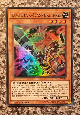 Yugioh Zoodiac Thoroughblade MP17-EN184 Ultra Rare 1st Edition MINT 2017-image