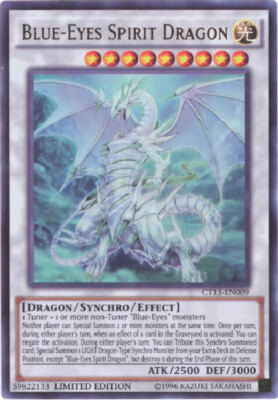 Yu-Gi-Oh Card - CT13-EN009 - BLUE-EYES SPIRIT DRAGON (ultra rare holo) - NM/Mint-image