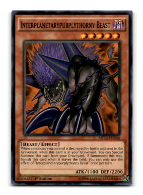 Interplanetarypurplythorny Beast - MP14-EN246 1st Edition - YuGiOh-LP-image