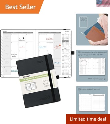 Sustainable 2025-2026 Medium Planner - 6.5''x8.5'' Soft Cover with Monthly Tabs-image