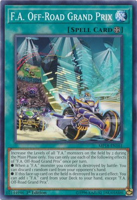 F.A. Off-Road Grand Prix - MP18-EN161 - Common - 1st Edition - Moderately Played-image
