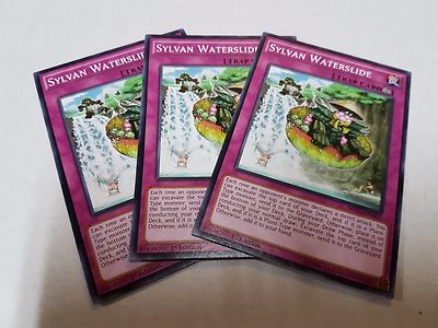 3x Yu-Gi-Oh 2015 Mega-Tin Mega Pack  #MP15-EN042 Sylvan Waterslide-image