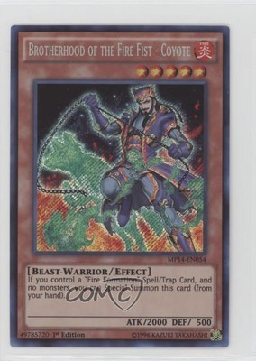 Brotherhood of the Fire Fist - Coyote 1st Ed. YuGiOh MegaTins Mega Pack q5p-image