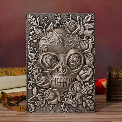 Embossed Faux Leather Cover Vintage Journals Notebook Lined Paper Diary Planner -image