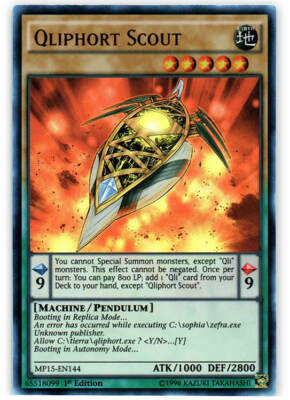 Yu-Gi-Oh! - Qliphort Scout  (MP15-EN144) - 2015 Mega-Tins - Ultra Rare - NM-image
