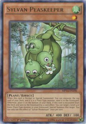 Sylvan Peaskeeper - MP14-EN196 - Rare - 1st Edition NM YuGiOh!  2014 Mega-Tin Me-image