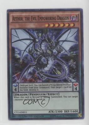 2016 Yu-Gi-Oh! Mega-Tins Limited Edition Aether The Evil Empowering Dragon 14tz-image