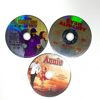DVD Bundle (3) Annie - Special Edition, Evan Almighty, College Road Trip Disney-image