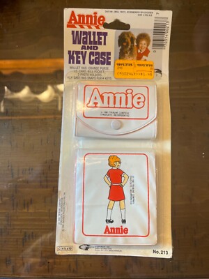 New Sealed Vintage 1981  Little Orphan Annie Wallet And Key Case Toys-image