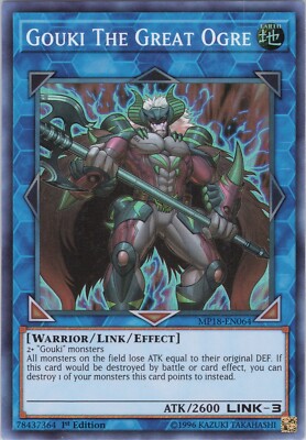 Gouki The Great Ogre NM MP18 1st 2018 Mega-Tins Mega Pack Yugioh-image