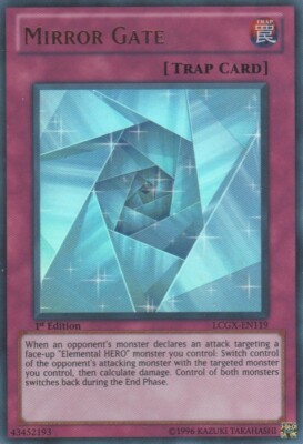 Mirror Gate - LCGX-EN119 - Ultra Rare - 1st Edition x1 - Heavily Played-image