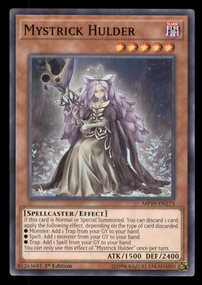 Yugioh Mystrick Hulder #MP19-EN173 2019 Gold Sarcophagus Tin Mega Pack LP-image