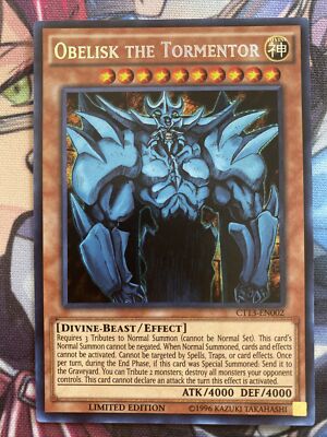 Yugioh! Obelisk the Tormentor - CT13-EN002 - Secret Rare - Limited Edition NM-image