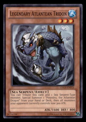 Yugioh Legendary Atlantean Tridon #LTGY-EN033 Lord of the Tachyon Galaxy LP-image