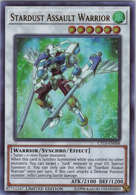 Stardust Assault Warrior NM CT15 LTD 2018 Mega-Tins Yugioh-image