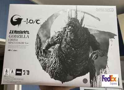 S.H.MonsterArts Godzilla (2023) Minus Color Ver. Monochrome Figure Limited Japan-image