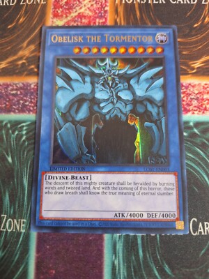 Yu-Gi-Oh! Obelisk the Tormentor LC01-EN001 Limited Ultra Rare Near Mint c3/-image