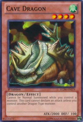 1X NM Cave Dragon - LCJW-EN279 - Common Legendary Collection 4: Joey's World -image