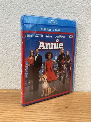 Annie (Blu-Ray + DVD, 2014) Jamie Foxx Quvenzhané Wallis Cameron Diaz Rose Byrne-image