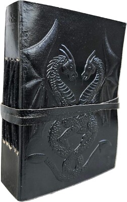 PACK OF 2 Leather Journal Book Leather Bound Writing Pad Unlined Paper Notebook7-image