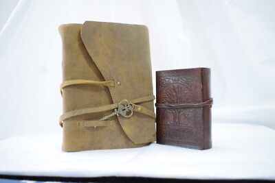 BOGO A5 PERSONALISED Key Leather Journal & Small Tree of life Leather Journal-image