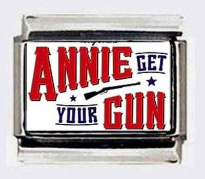 ANNIE get your GUN Italian Photo 9mm Charms for modular link style bracelets-image