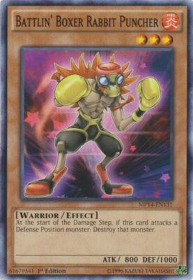 YGO-4x-Near Mint-Battlin' Boxer Rabbit Puncher - MP14-EN131 - Common - 1st Editi-image