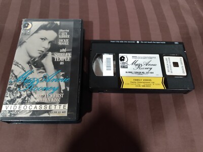 Miss Annie Rooney 1986 VHS Shirley Temple RARE -image