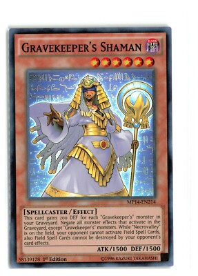 Gravekeeper’s Shaman - MP14-EN214 - 1st Edition - Super - Yugioh NM-image
