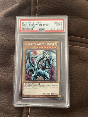 Yugioh 2017 Blue-Eyes White Dragon CT14-EN002 PSA 9-image