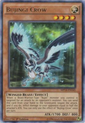 1x Bujingi Crow - MP14-EN145 - Rare - 1st Edition MP14 - 2014 Mega-Tin Mega Pack-image