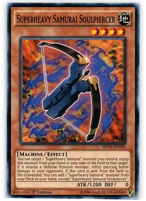 Superheavy Samurai Soulpiercer - MP15-EN199 - Common - 1st Edition - Lightly Pla-image