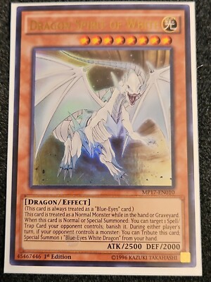 ( DRAGON SPIRIT OF WHITE ) Ultra - MP17-EN010 - 1st NM - Yu-Gi-Oh 2017 Mega Tin-image