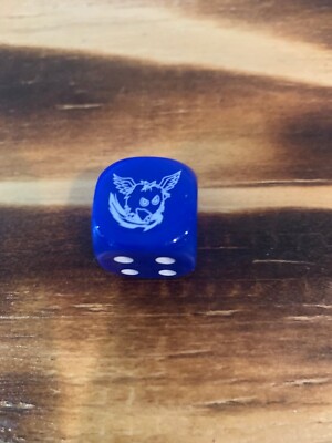 YuGiOh! Legendary Duelist Season 3 Dice- Winged Kuriboh Rare Opaque Blue-image