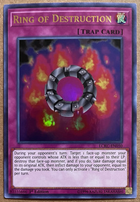 Yu-Gi-Oh! Ring of Destruction LCKC-EN050 ULTRA Rare Holo 1st Edition NM-image