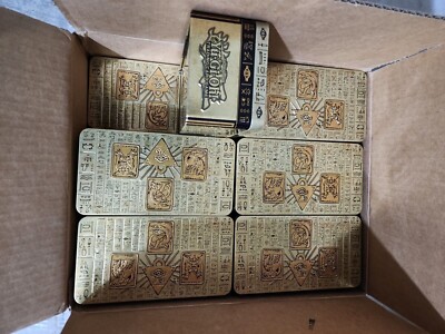 12x Yu-Gi-Oh 2022 Tin of the Pharaoh’s Gods Empty Tin Storage-image