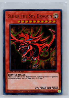 Yu-Gi-Oh! Slifer the Sky Dragon LC01-EN002 Limited Ultra Rare NM 006-image