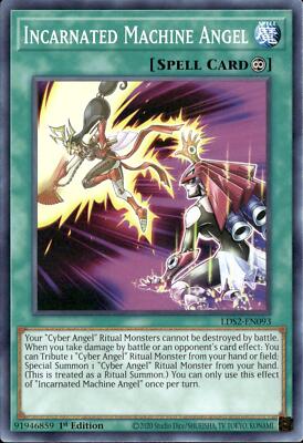 Yu-Gi-Oh! Incarnated Machine Angel LDS2-EN093 Common 1st Edition NM-image