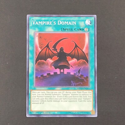 Yugioh TCG - Vampire's Domain - MP19-EN241- NM - 1st Edition - Common Spell 2021-image