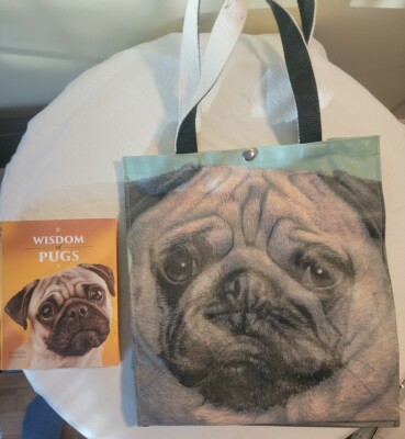 Fiddler's Elbow Pug Tote/Cotton Duck With Rain Cote Polymer Coating 12x13x5.5-image