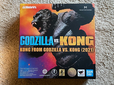 S.H.MonsterArts KONG Figure from GODZILLA Vs. Kong 2021 (NEW & SEALED) Bandai-image