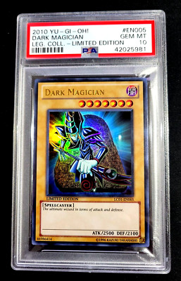 PSA 10 LIMITED ED 2010 Dark Magician LC01-EN005 LEGENDARY COLL. G4517-image