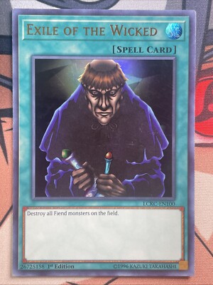 Exile of the Wicked - NM - LCKC-EN100 - 1st Edition - Ultra Rare - Yu-Gi-Oh! TCG-image
