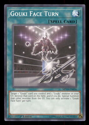 Yugioh Gouki Face Turn #MP19-EN036 2019 Gold Sarcophagus Tin Mega Pack LP-image