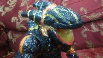 Custom S.H. Monsterarts Neca OBSIDIUS from GOdzilla Unleashed, read description-image