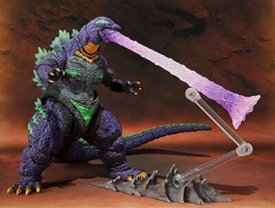 Bandai S.H. MonsterArts Godzilla feat. EVA-01 Figure w/Atomib Breath Effect NIB-image