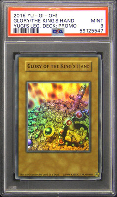 2015 Yu-Gi-Oh! Holo Glory Of The King's Hand Ultra Rare PSA 9-image