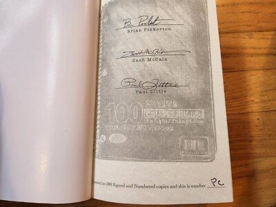 Brian Pinkerton + 2 SIGNED Killer's Diary 2010 Limited Edition Printing Leather-image