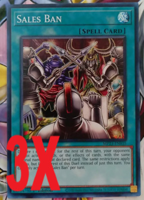 3x Sales Ban MP23-EN035 x3 - 1st Ed - English - Super Rare - YuGiOh - Near Mint-image