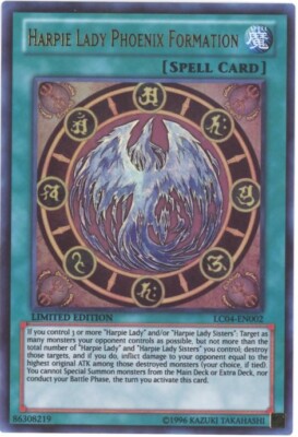 Yu-Gi-Oh Card - LC04-EN002 -HARPIE LADY PHOENIX FORMATION (ultra rare holo) NM/M-image